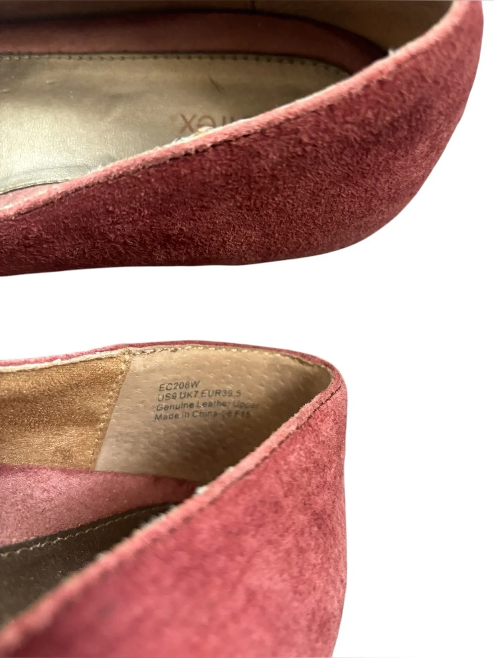 Aetrex Pink Leather Upper Flats Women’s Size 9